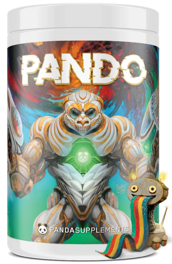 Panda Supps PANDO Pre-Workout High-Stim Peach Gear Rings (Copy)|Pre-Workout|Mass For Life|