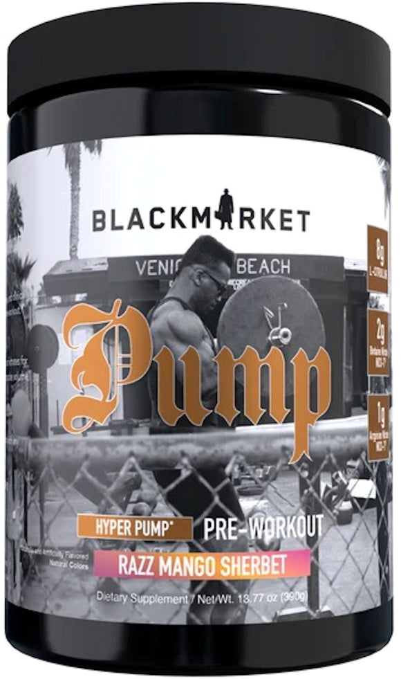 BlackMarket Labs PUMP Pre-Workout|Muscle Pumps|Mass For Life|