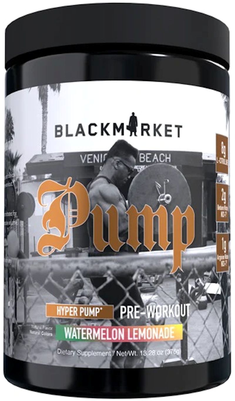 BlackMarket Labs PUMP Pre-Workout lemon
 