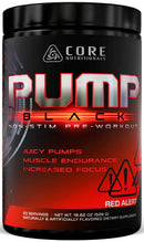 Core Nutritionals Pump Black Pre-Workout Non-Stim|Muscle Pumps|Mass For Life|