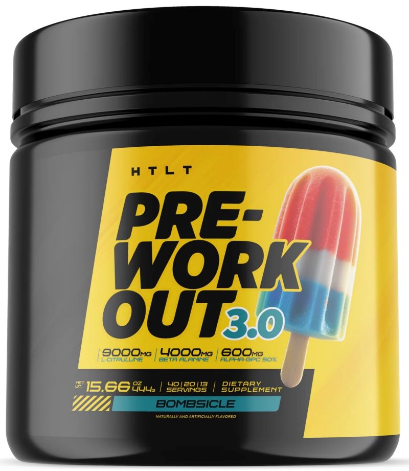 HTLT Supps Pre Workout 3.0 Peach Rings|Pre Workout|Mass For Life|