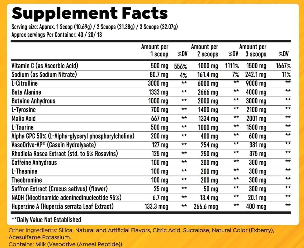 HTLT Supps Pre Workout 3.0 Peach Rings|Pre Workout|Mass For Life|