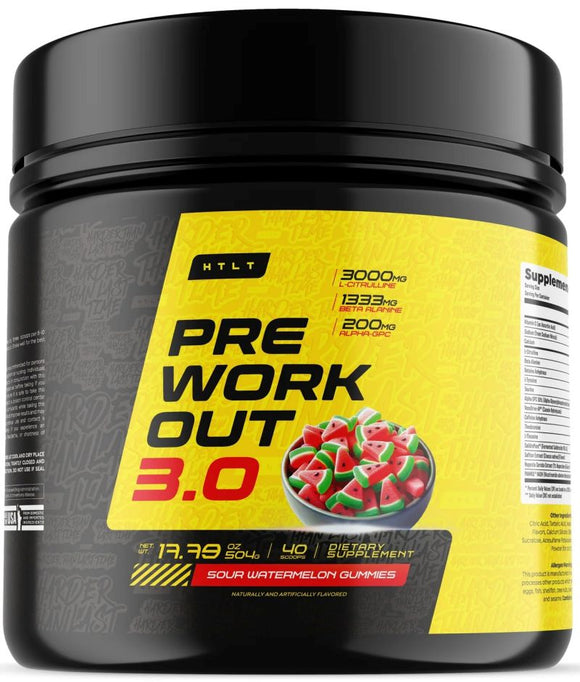 HTLT Supps Pre Workout 3.0 Peach Rings|Pre Workout|Mass For Life|