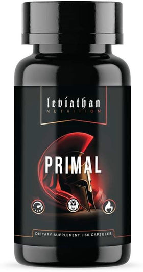 Leviathan Nutrition Primal 60 Caps|Test Booster|Mass For Life|