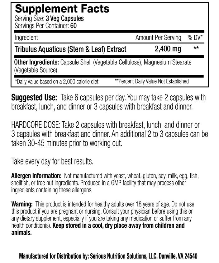 Serious Nutrition Solutions Prime XT Caps fact