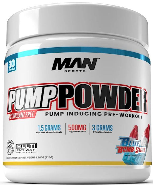 Man Sports Pump Powder Pre-Workout|Agmatine|Mass For Life|