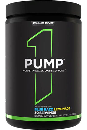 Rule One Pump Stim-Free Nitric Oxide Support 30 Servings|Muscle Pumps|Mass For Life|
