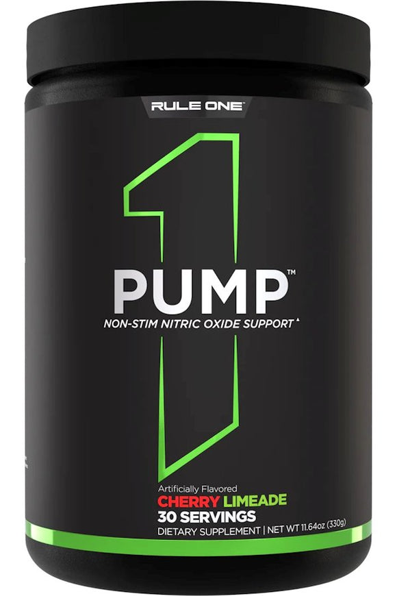 Rule One Pump Stim-Free Nitric Oxide Support 30 Servings|Muscle Pumps|Mass For Life|