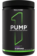 Rule One Pump Stim-Free Nitric Oxide Support 30 Servings|Muscle Pumps|Mass For Life|