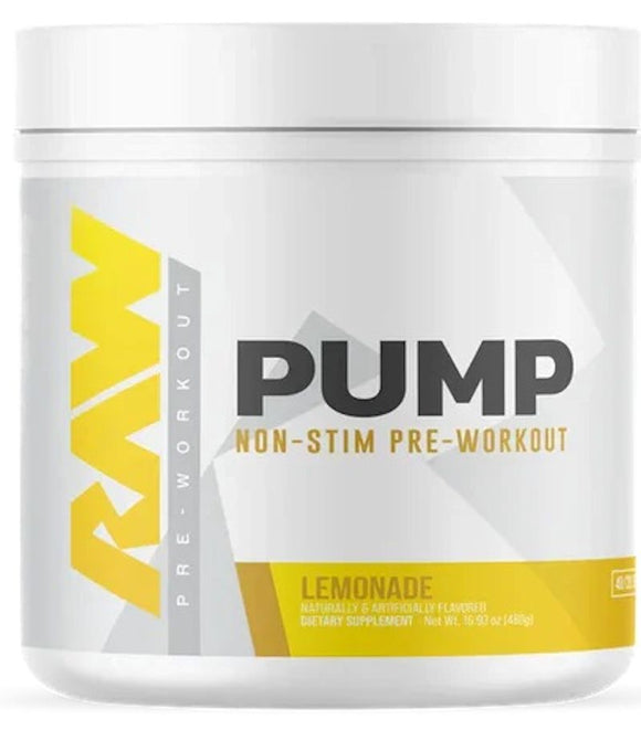 RAW Nutrition Pump Non Stim Pre-Workout | 40 servings Watermelon (Copy)|Pre-Workout|Mass For Life|