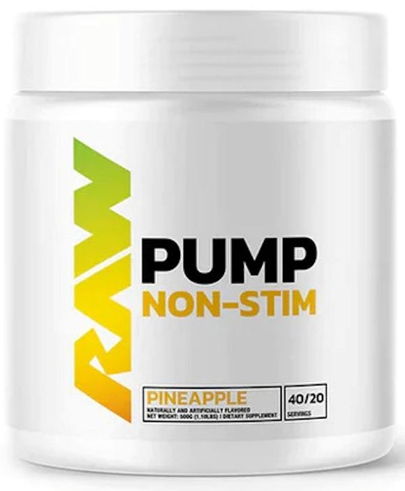 RAW Nutrition Pump Non Stim Pre-Workout 40 servings|Pre-Workout|Mass For Life|