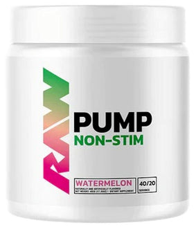 RAW Nutrition Pump Non Stim Pre-Workout 40 servings|Pre-Workout|Mass For Life|
