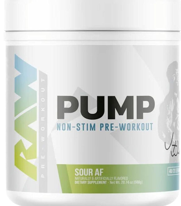 RAW Nutrition Pump Non Stim Pre-Workout | 40 servings Watermelon (Copy)|Pre-Workout|Mass For Life|