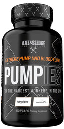 Axe & Sledge Pumpies Extreme Pump 100 Veg Caps|Muscle Pumps|Mass For Life|