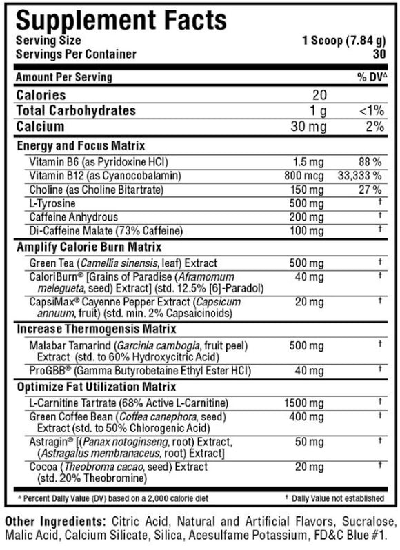 Allmax Rapidcuts Xtreme Fat Burner 30 Servings