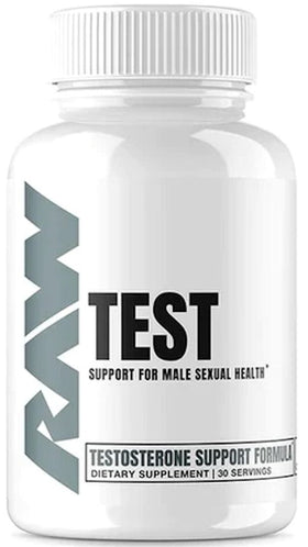 Raw Nutrition Raw Test Support Natural Testosterone 210 Capsules|Test Booster|Mass For Life|