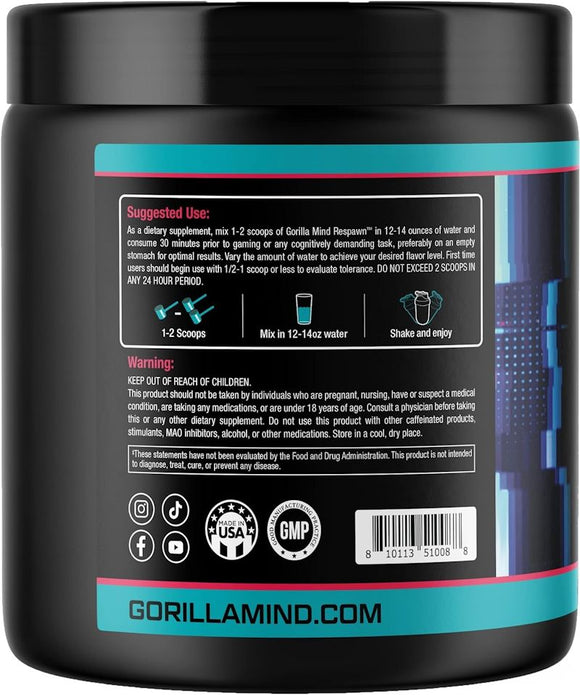 Gorilla Mind Respawn Focus Pre-Workout|Pre Workout|Mass For Life|