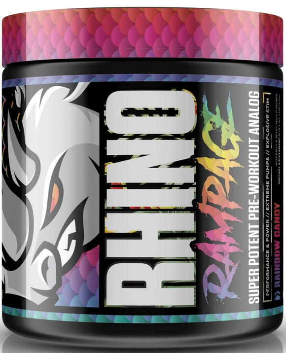 MuscleSport Rhino Rampage High Stim Pre-Workout|Pre Workout|Mass For Life|