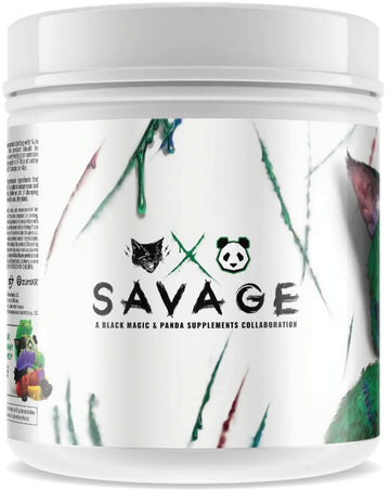 Panda Supps X Black Magic Sinister Savage Pre Workout 40 servings|Pre-Workout|Mass For Life|