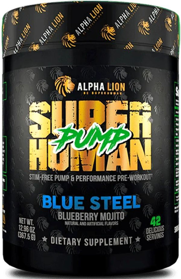 Alpha Lion SuperHuman Pump Stim-Free Pumps & Performance|Pre Workout|Mass For Life|