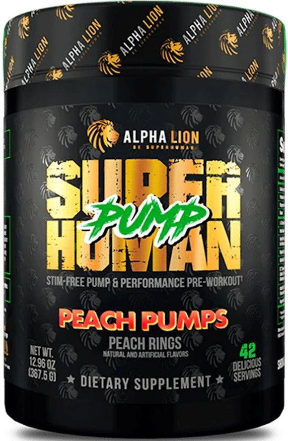 Alpha Lion SuperHuman Pump Stim-Free Pumps & Performance|Pre Workout|Mass For Life|