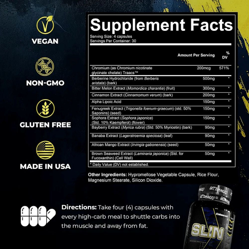 Enhanced Labs Slin Glucose Disposal 120 Caps