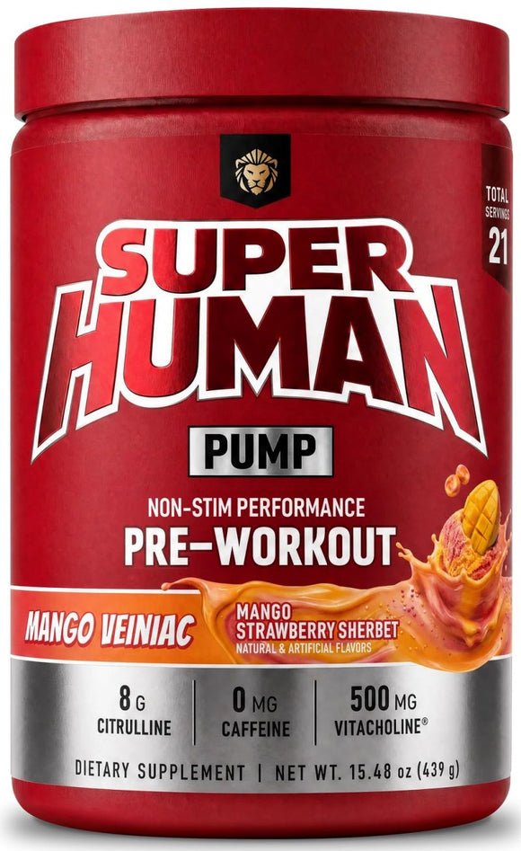Alpha Lion SUPERHUMAN Pump – Stimulant-Free Pre-Workout