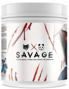 Panda Supps X Black Magic Sinister Savage Pre Workout 40 servings|Pre-Workout|Mass For Life|
