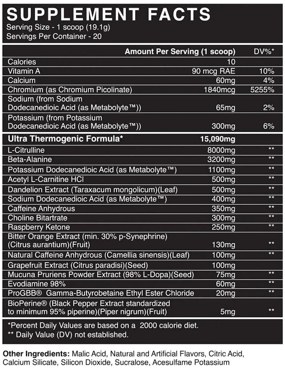 BlackMarket x Anabolic Warfare SCORCH|Pre Workout|Mass For Life|
