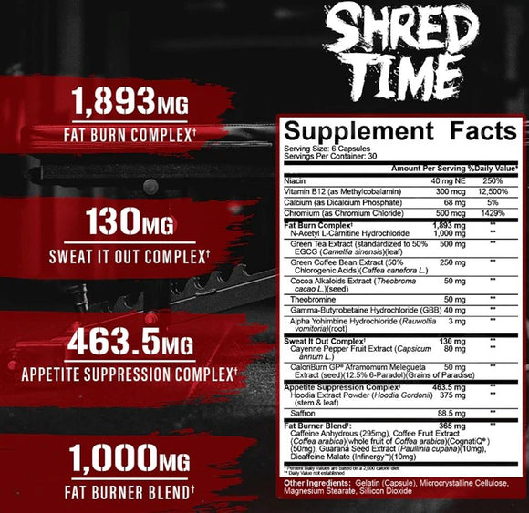 5% Nutrition Shred Time Fat Burner