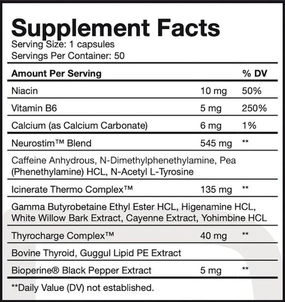 Project AD Shredabull Fat Burner 50 Capsules|Fat Burner|Mass For Life|