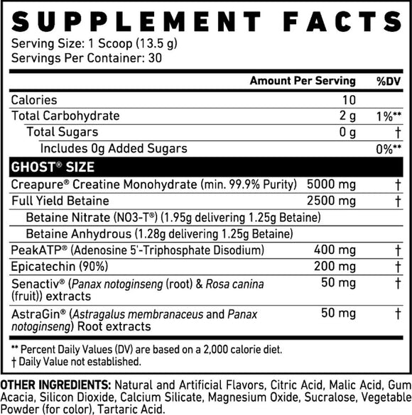 GHOST SIZE Muscle Builder Cherry Limeade