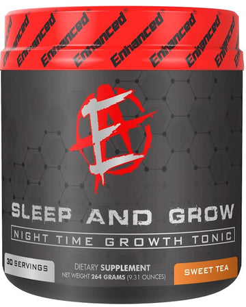 Enhanced Labs Sleep and Grow Nighttime Growth 30 Servings|Sleep Aid|Mass For Life|