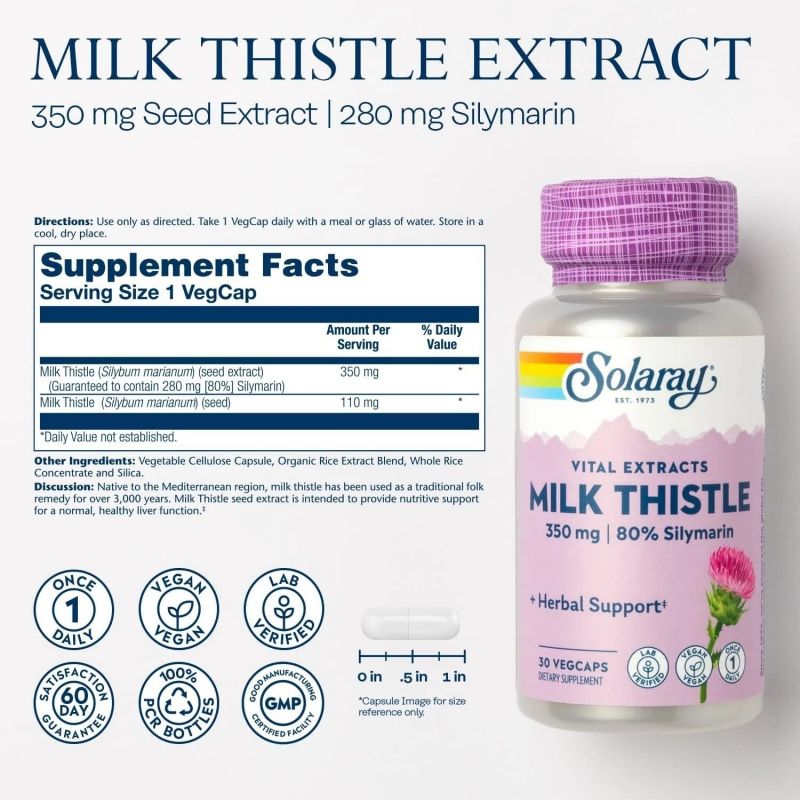 Solaray Milk Thistle|Mass For Life|Liver Support