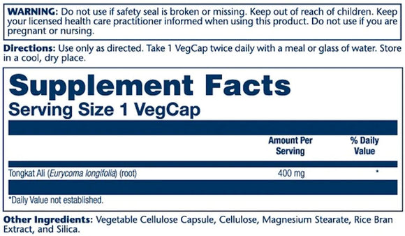 Solaray Tongkat Ali|Test Booster|Mass For Life|