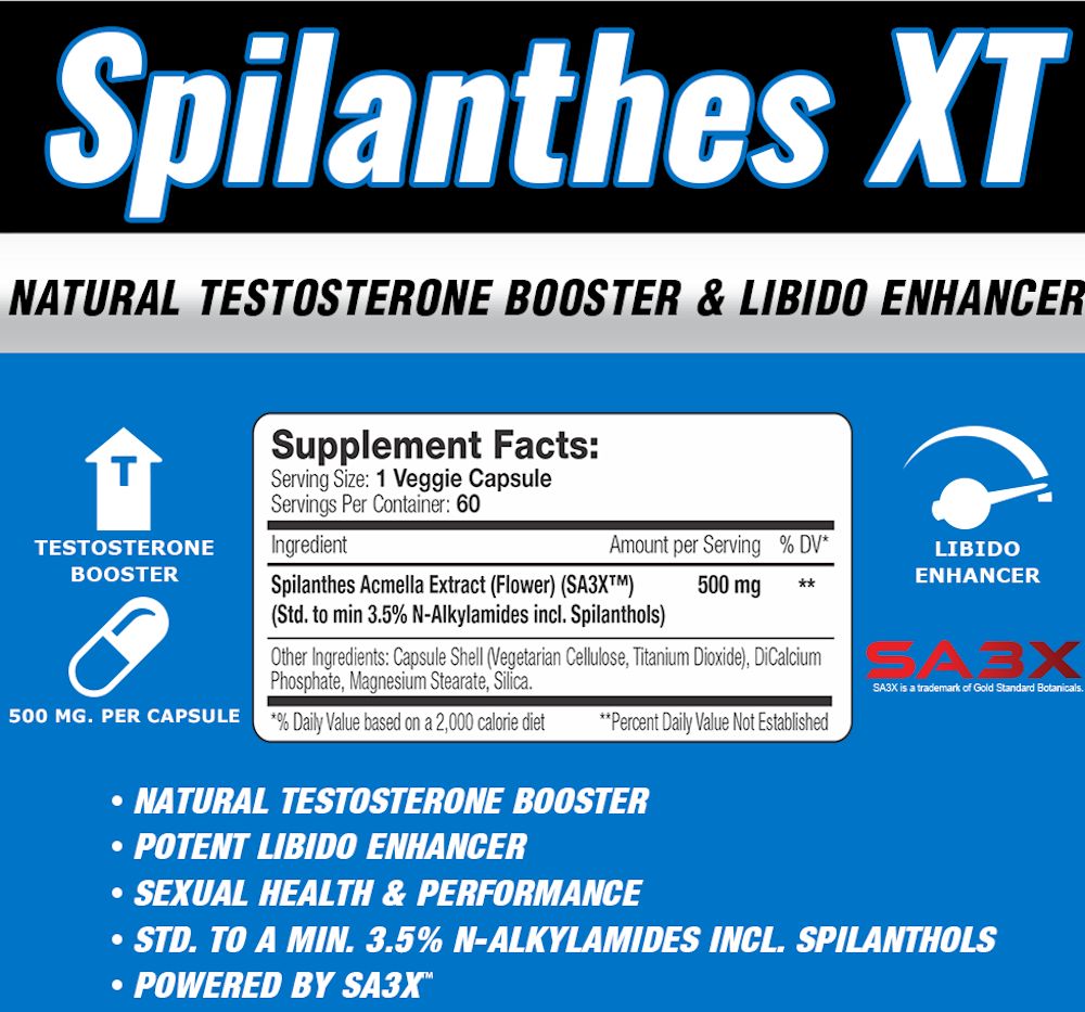 SNS Serious Nutrition Solutions Spilanthes XT|Mass For Life|Test Booster