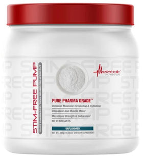 Metabolic Nutrition Stim Free Pump Pre-Workout|Pre Workout|Mass For Life|