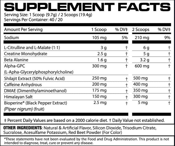 MHP STRONG AF Pre-Workout Extra Strength|Pre Workout|Mass For Life|