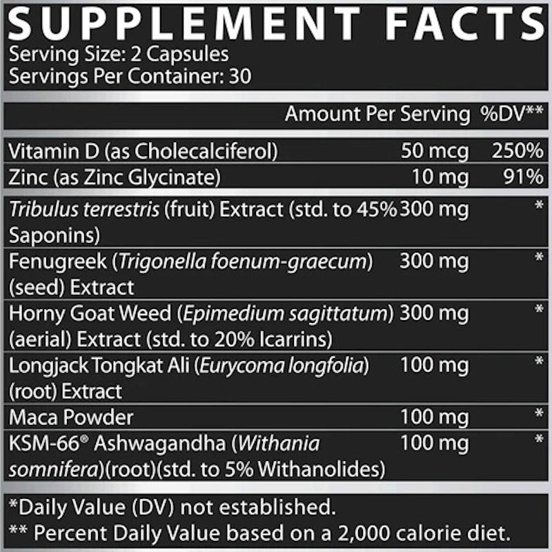 Nutrex T-UP muscle builder 60 Caps fact
