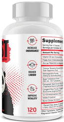 Panda Supps TEST Booster 120 Capsules|Test Booster|Mass For Life|