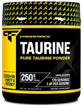 PrimaForce Taurine 250 gms 125 Servings|Amino Acids|Mass For Life|