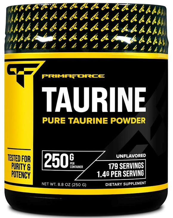 PrimaForce Taurine 250 gms 125 Servings|Amino Acids|Mass For Life|