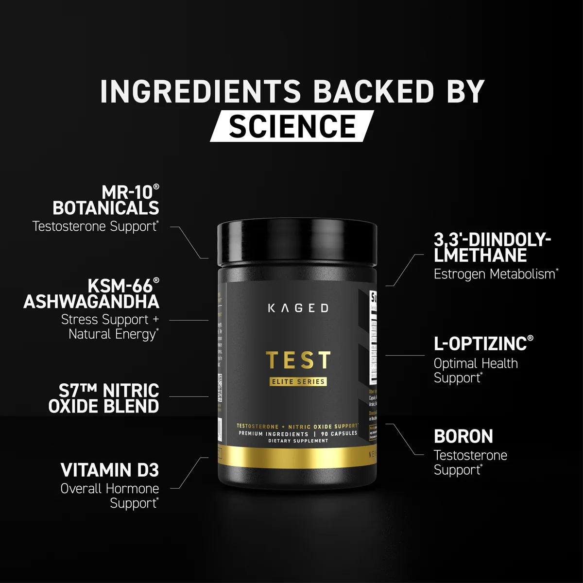 Kaged Test Elite Testosterone Booster|Mass For Life|Test Booster