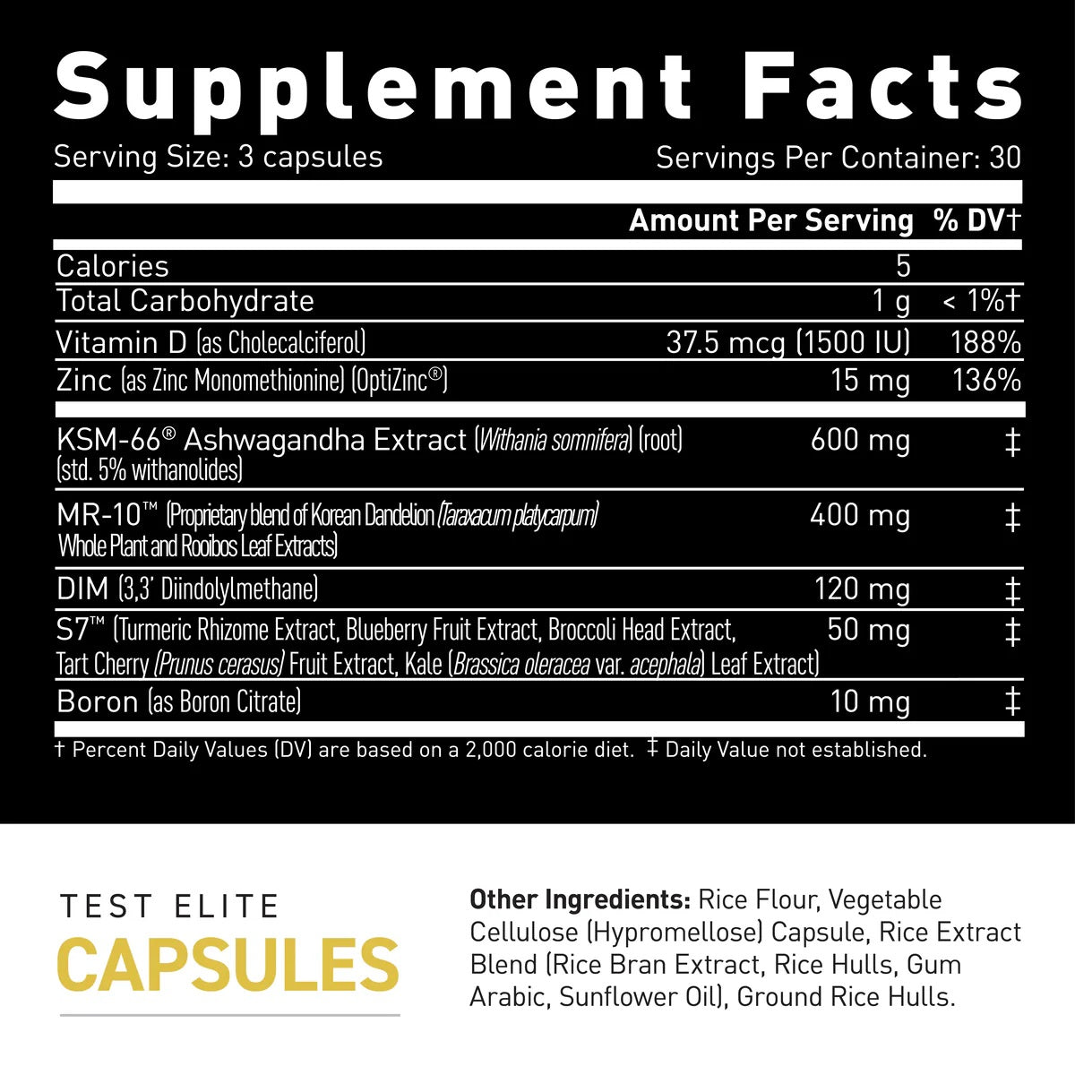 Kaged Test Elite Testosterone Booster|Mass For Life|Test Booster