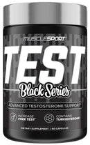 MuscleSport TEST BLACK 90 Caps Natural Testosterone Booster|Test Booster|Mass For Life|