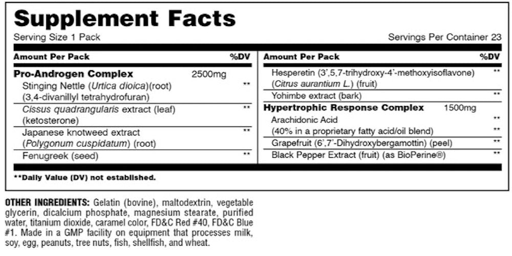 Universal Nutrition Animal Test 21 pak|Mass For Life|Test Booster