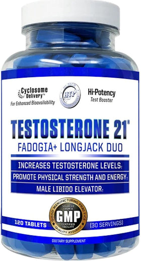 Hi-Tech Pharmaceuticals Testosterone 21 Tablets|Test Booster|Mass For Life|
