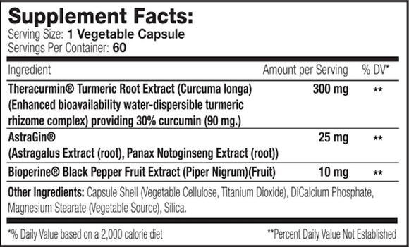 SNS Serious Nutrition Solutions Theracurmin XT - 60 Capsules|Joint Support|Mass For Life|