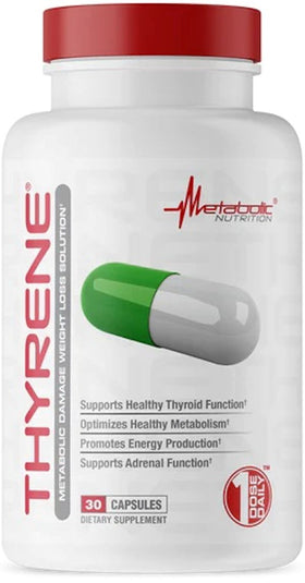 Metabolic Nutrition Thyrene Thyroid Support 30 Capsules|Fat Burner|Mass For Life|