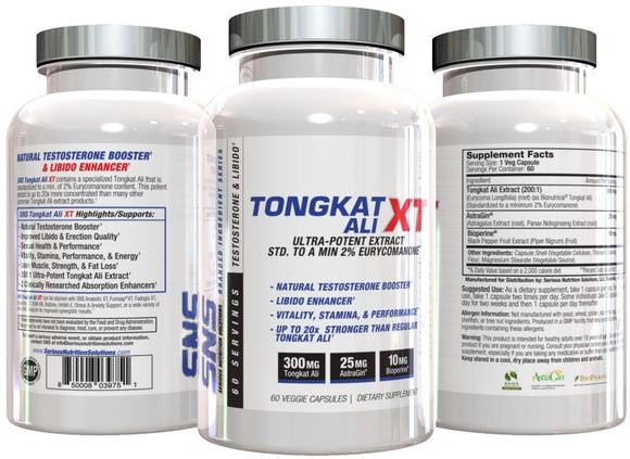 SNS Serious Nutrition Solution SNS Tongkat Ali XT|Test Booster|Mass For Life|